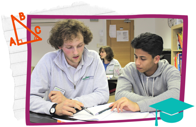 Focused tutor and attentive GCSE student in a productive GCSE physics tuition session